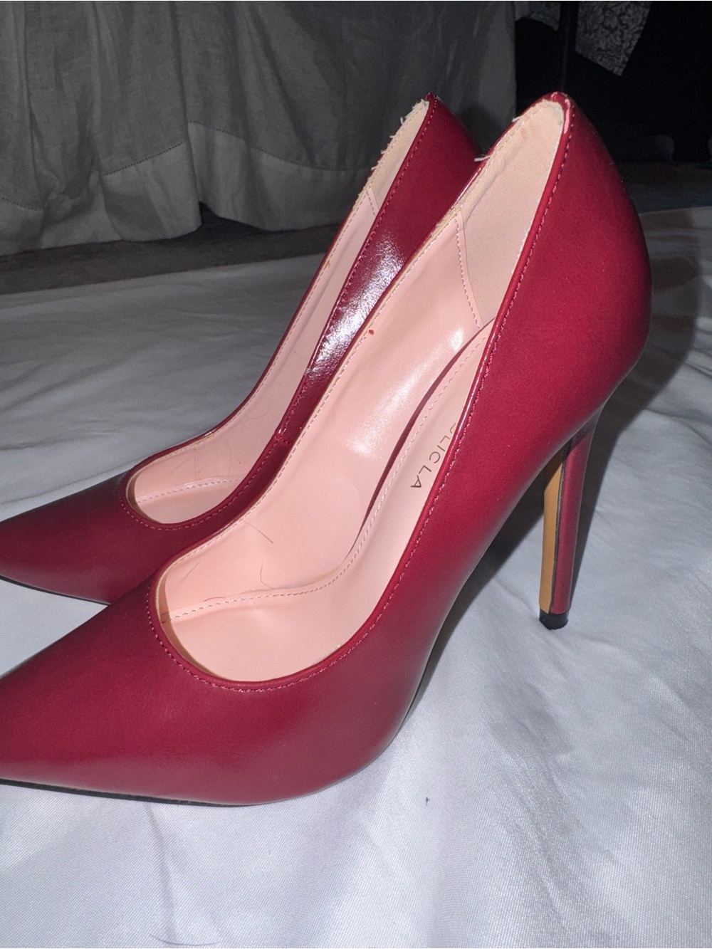 Red Pointed-Toe Stiletto Pumps